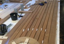 Teak cockpit