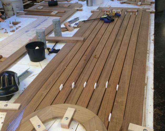 Teak cockpit
