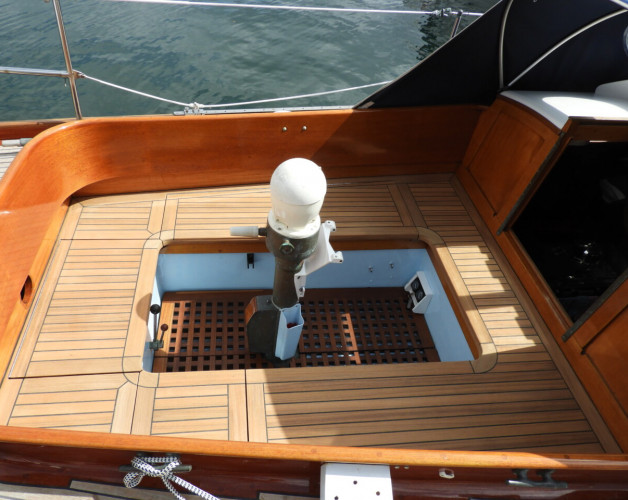 Teak cockpit